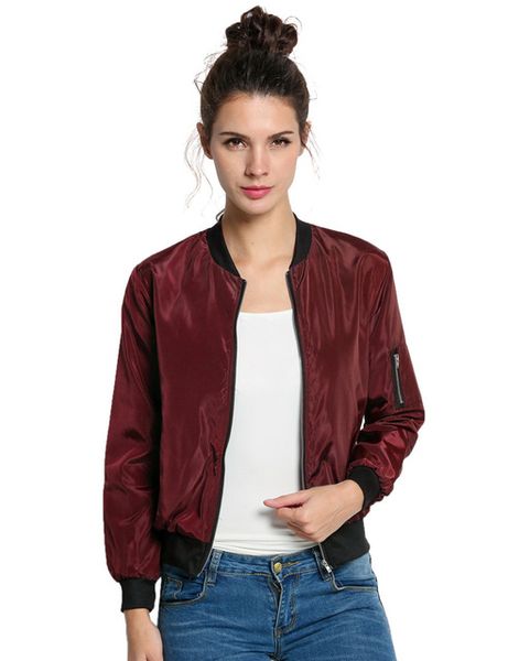 slim european style womens retro long sleeve o-neck short zipper slim bomber jacket casual coat denim short pilot basic jackets, Black;brown
slim european style womens retro long sleeve o-neck short zipper slim bomber jacket casual coat denim short pilot basic jackets, Black;brown