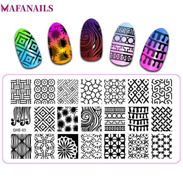 qxe1-20 1 pc nail art stamping image plates geometric pattern polish printing stamp template stencil nail stamping plates 6*12cm, White
qxe1-20 1 pc nail art stamping image plates geometric pattern polish printing stamp template stencil nail stamping plates 6*12cm, White