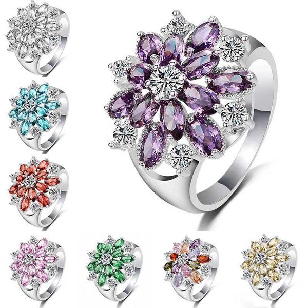princess flower full diamond engagement ring silver color austrian crystal colorful red green purple blue pink white yellow ring
princess flower full diamond engagement ring silver color austrian crystal colorful red green purple blue pink white yellow ring