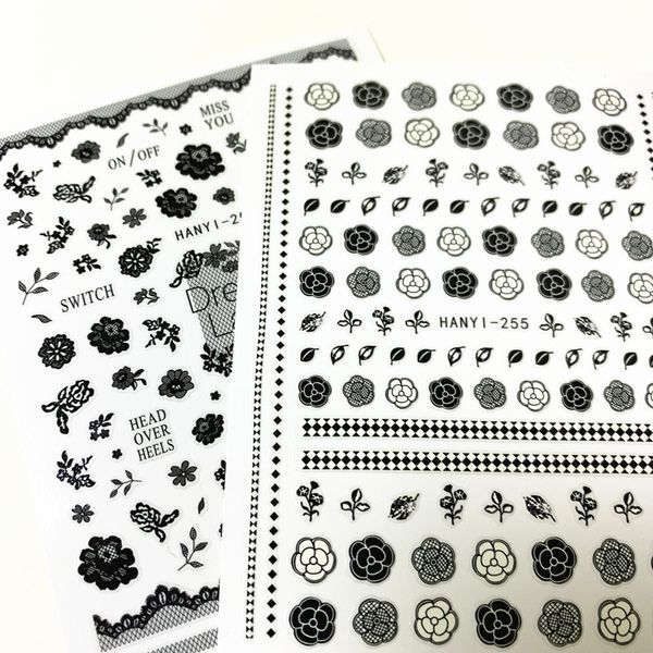 hanyi sereis hanyi-255-256 flower 3d nail art sticker nail decal stamping export japan designs rhinestones decorations, Black
hanyi sereis hanyi-255-256 flower 3d nail art sticker nail decal stamping export japan designs rhinestones decorations, Black