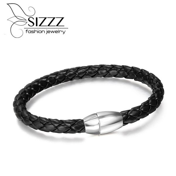 sizzz factory direct magnetic buckle trend male pu woven leather rope bracelet&bangles for men, Golden;silver
sizzz factory direct magnetic buckle trend male pu woven leather rope bracelet&bangles for men, Golden;silver