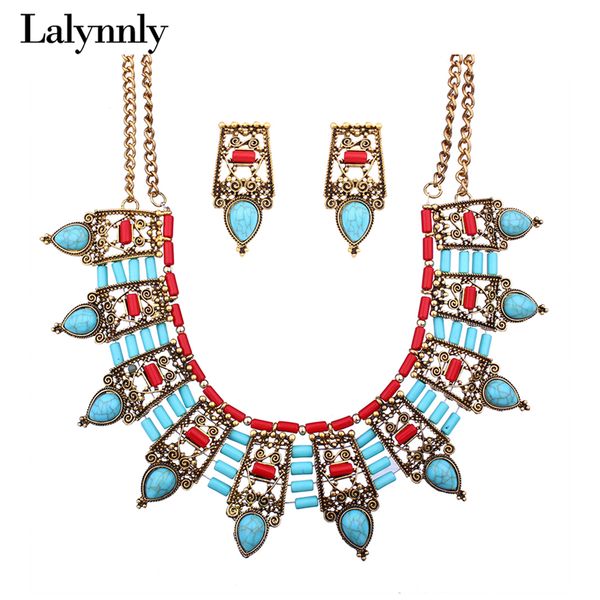 lalynnly vintage statement necklace sets gold collar choker necklace with stones blue drop earrings women jewelry sets n62081, Silver
lalynnly vintage statement necklace sets gold collar choker necklace with stones blue drop earrings women jewelry sets n62081, Silver