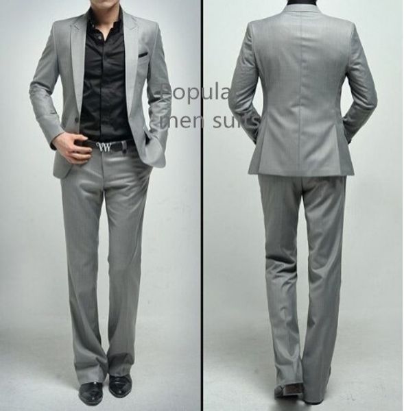 2018 light grey men suits custom made bridegroom wedding tuxedos formal prom dress for men 2pcs (jacket+pants+tie, White;black
2018 light grey men suits custom made bridegroom wedding tuxedos formal prom dress for men 2pcs (jacket+pants+tie, White;black
