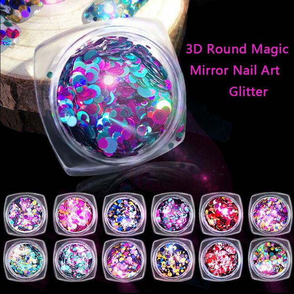 1 box shiny round sequins magic mirror nail art glitter tips uv gel 3d paillette nail decoration manicure diy accessories, Silver;gold
1 box shiny round sequins magic mirror nail art glitter tips uv gel 3d paillette nail decoration manicure diy accessories, Silver;gold