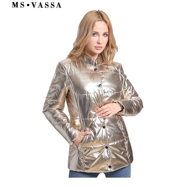 ms vassa 2018 new women jackets fashion gold parka autumn warm coats winter ladies outwear loose plus size 6xl 7xl, Black;brown
ms vassa 2018 new women jackets fashion gold parka autumn warm coats winter ladies outwear loose plus size 6xl 7xl, Black;brown