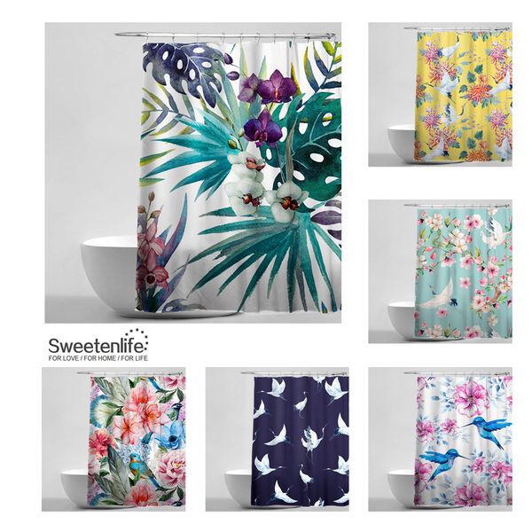 sweetenlife 180x180cm birds&flowers pattern bath curtain shower curtains eco-friendly waterproof curtain 12 hooks
sweetenlife 180x180cm birds&flowers pattern bath curtain shower curtains eco-friendly waterproof curtain 12 hooks