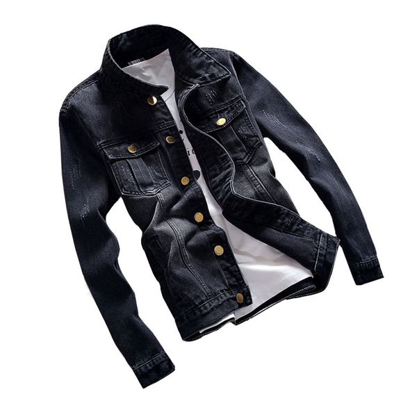 new men's denim jacket male outwear spring autumn fashion vintage jeans jacket mens casual jackets plus size 5xl coats, Black;brown
new men's denim jacket male outwear spring autumn fashion vintage jeans jacket mens casual jackets plus size 5xl coats, Black;brown