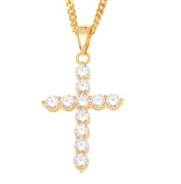 new hip hop silver plated necklace jewelry women wedding fashion cross cz cubic zircon stone pendant necklace christmas gift
new hip hop silver plated necklace jewelry women wedding fashion cross cz cubic zircon stone pendant necklace christmas gift