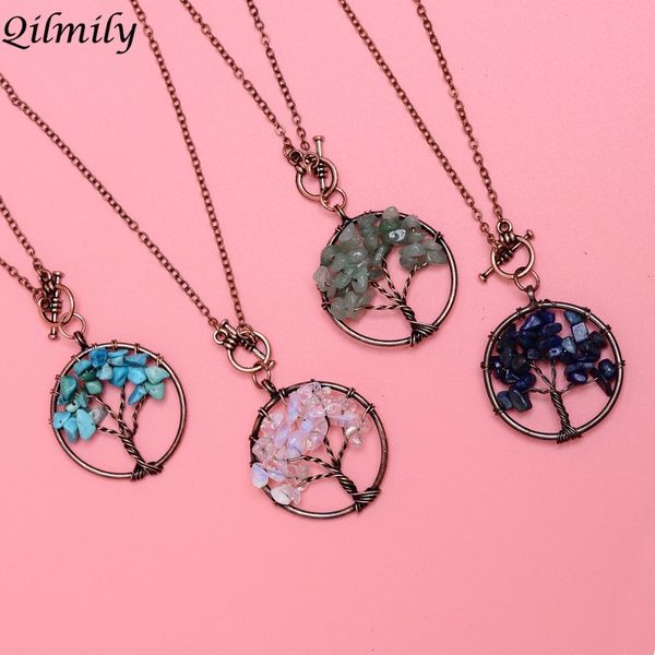qilmily 7chakra tree of life pendant necklace for women girls simple hook opal sweater chain jewelry gift party wedding souvenir, Silver
qilmily 7chakra tree of life pendant necklace for women girls simple hook opal sweater chain jewelry gift party wedding souvenir, Silver