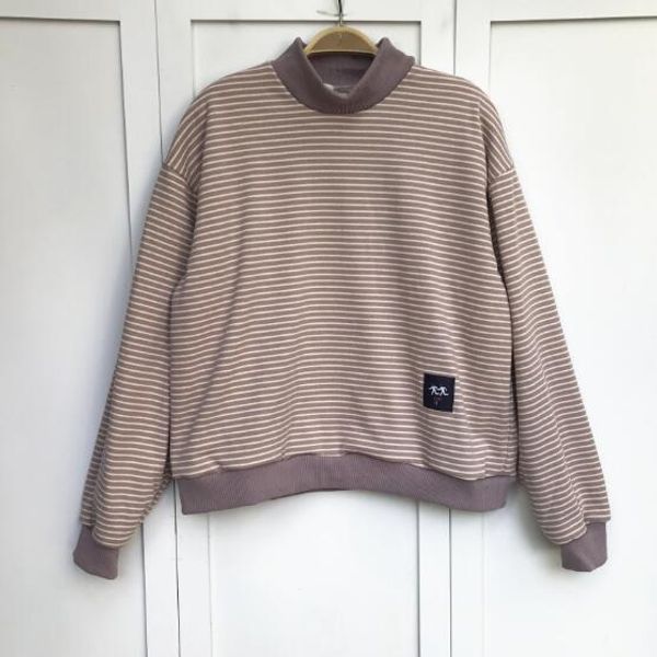 stripe sweatshirts, Black
