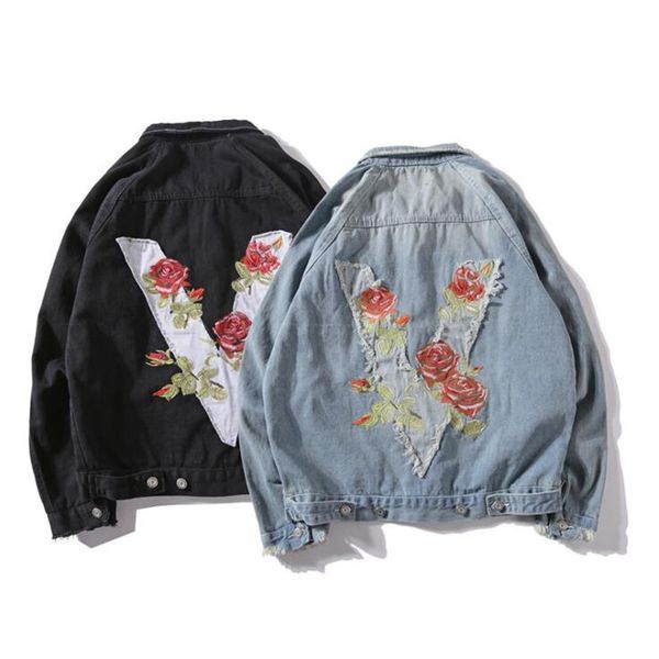 street hip hop men's jacket 2018 make old embroidery to loose coats oversize jacket jeans with pink of large jeans, Black;brown
street hip hop men's jacket 2018 make old embroidery to loose coats oversize jacket jeans with pink of large jeans, Black;brown