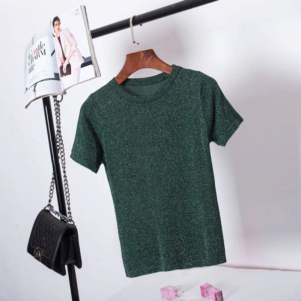 O-Neck Rayon New Summer T Shirt Women Knitted Casual Short Sleeves Top O -Neck Tshirt Slim Kintwear Female T -Shirt
O-Neck Rayon New Summer T Shirt Women Knitted Casual Short Sleeves Top O -Neck Tshirt Slim Kintwear Female T -Shirt