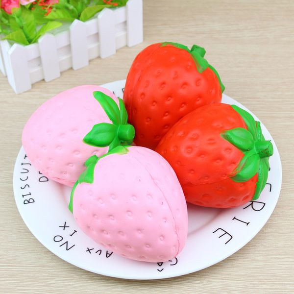 

squishies jumbo squishy slow rising strawberry cute straps charms kawaii pendant bread kids toy decompression toys 50pcs