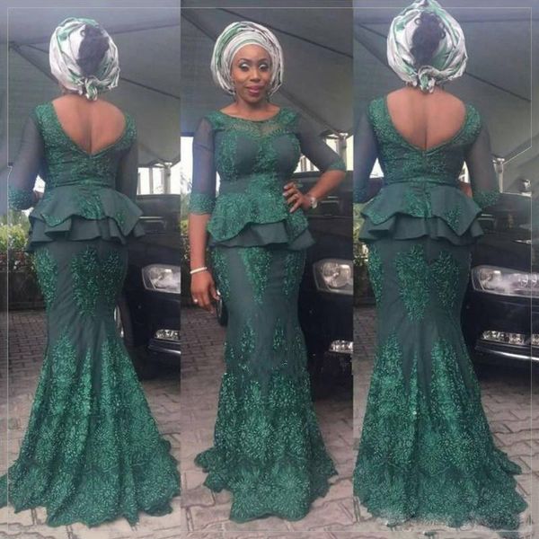 african hunter green sheath long prom dresses lace appliqued half long sleeves peplum formal evening gowns vintage black girls wear
african hunter green sheath long prom dresses lace appliqued half long sleeves peplum formal evening gowns vintage black girls wear