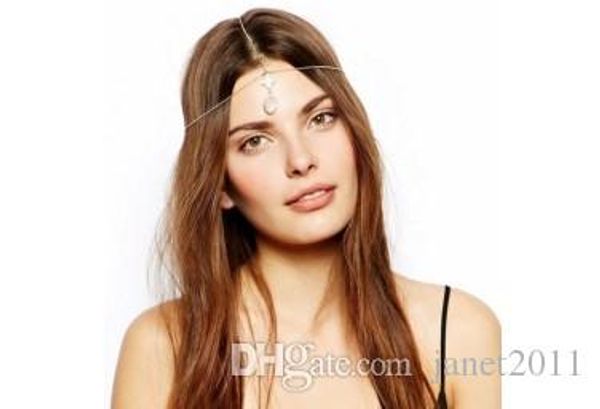 bell shaped fake gemstone women bohemian national style metal head chain gold tone stretchy headband chain forehead dance headbands, Silver
bell shaped fake gemstone women bohemian national style metal head chain gold tone stretchy headband chain forehead dance headbands, Silver