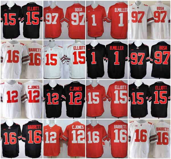 ncaa ohio state buckeyes #97 joey bosa #15 elliott #12 c.jones #16 barrett #1 b.miller college football jerseys stitched, Black;red
ncaa ohio state buckeyes #97 joey bosa #15 elliott #12 c.jones #16 barrett #1 b.miller college football jerseys stitched, Black;red