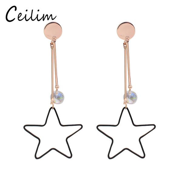 new arrivals fashion jewelry crystal pentacle pentagram charms drop earrings metal geometric hollow star long earring for women gifts 2018, Golden
new arrivals fashion jewelry crystal pentacle pentagram charms drop earrings metal geometric hollow star long earring for women gifts 2018, Golden