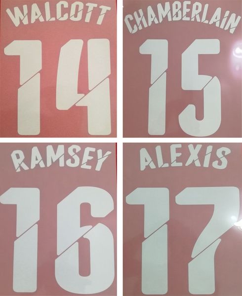 2014 2015 ars home white retro namesets ramsey alexis walcott soccer player's stamping lettering football stickers printed letters
2014 2015 ars home white retro namesets ramsey alexis walcott soccer player's stamping lettering football stickers printed letters