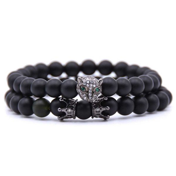 10pc/set wholesale fox crown bracelet sets black matte mala stone for men women handmade custom jewelry
10pc/set wholesale fox crown bracelet sets black matte mala stone for men women handmade custom jewelry