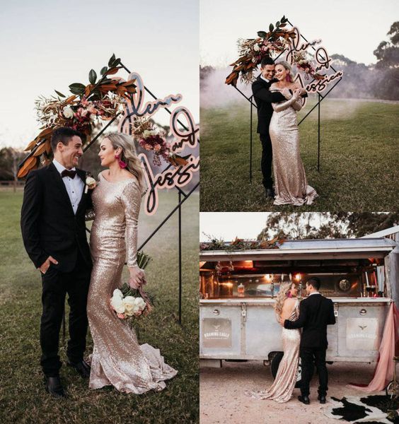 2019 mermaid wedding dresses for engagement scoop neck backless sweep train long sleeve winter bridal gowns sequined wedding dress, White
2019 mermaid wedding dresses for engagement scoop neck backless sweep train long sleeve winter bridal gowns sequined wedding dress, White