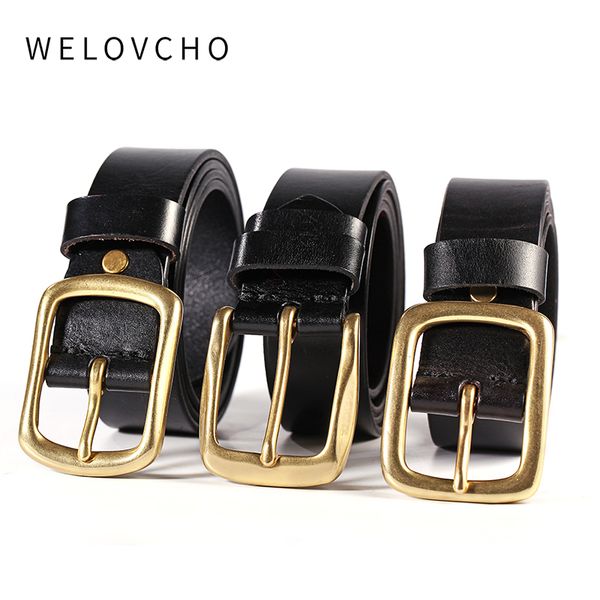 welovcho men's grain one piece leather belt with solid brass buckle,packed in gift box, Black;brown
welovcho men's grain one piece leather belt with solid brass buckle,packed in gift box, Black;brown