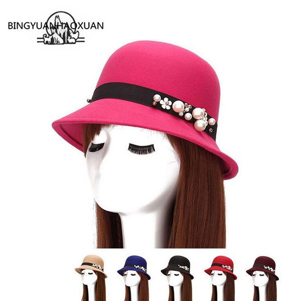 bingyuanhaoxuan fashion 2017 casual spring winter warm felt hat from vintage hats for women floppy cap ladies imitation wool, Blue;gray
bingyuanhaoxuan fashion 2017 casual spring winter warm felt hat from vintage hats for women floppy cap ladies imitation wool, Blue;gray