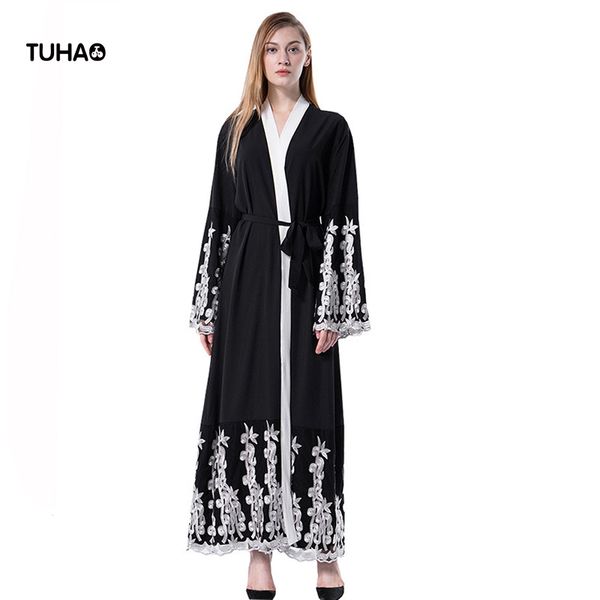 tuhao thin autumn trench coat with sashes floral embroidery loose kimono cardigan women long coats muslim robes female td1609, Tan;black
tuhao thin autumn trench coat with sashes floral embroidery loose kimono cardigan women long coats muslim robes female td1609, Tan;black
