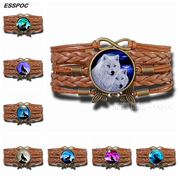 wolf bracelet howling wolf glass dome brown multi-layer leather charm bracelet women fashion accessories lovers gift, Golden;silver
wolf bracelet howling wolf glass dome brown multi-layer leather charm bracelet women fashion accessories lovers gift, Golden;silver
