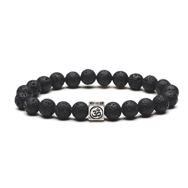 natural black lava stone beads bracelet om gold silver plated women men yoga strand bracelets fashion jewelry
natural black lava stone beads bracelet om gold silver plated women men yoga strand bracelets fashion jewelry