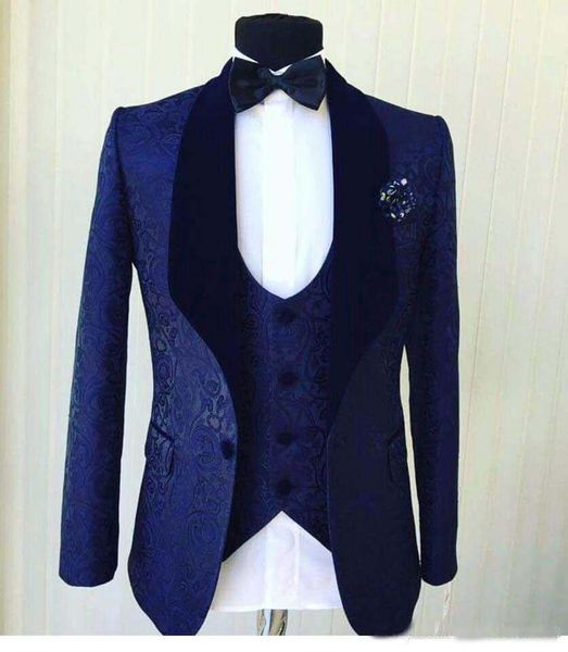 newly groomsmen royal blue pattern groom tuxedos shawl lapel men suits side vent wedding prom man ( jacket+pants+tie+vest ), Black;gray
newly groomsmen royal blue pattern groom tuxedos shawl lapel men suits side vent wedding prom man ( jacket+pants+tie+vest ), Black;gray