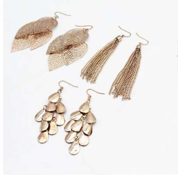 wing yuk tak 6 pairs/sets vintage gold color leaves long tassel simulated pearl stud earrings set for women new brincos jewelry, Golden
wing yuk tak 6 pairs/sets vintage gold color leaves long tassel simulated pearl stud earrings set for women new brincos jewelry, Golden