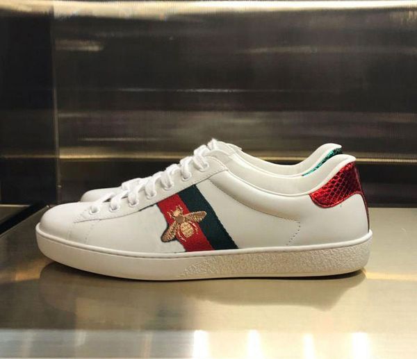 men women casual shoes fashion luxury designer sneakers lace-up running shoes with leather bee embroidered, Black
men women casual shoes fashion luxury designer sneakers lace-up running shoes with leather bee embroidered, Black