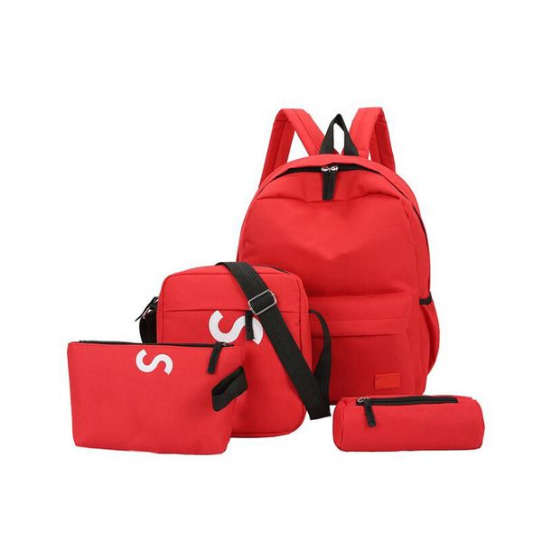 New Four-piece Designer Backpack Branded Letters Casual Breathable Canvas Outdoor Bags Multi-purpose Back Packs For Student Shoulder Bag
New Four-piece Designer Backpack Branded Letters Casual Breathable Canvas Outdoor Bags Multi-purpose Back Packs For Student Shoulder Bag