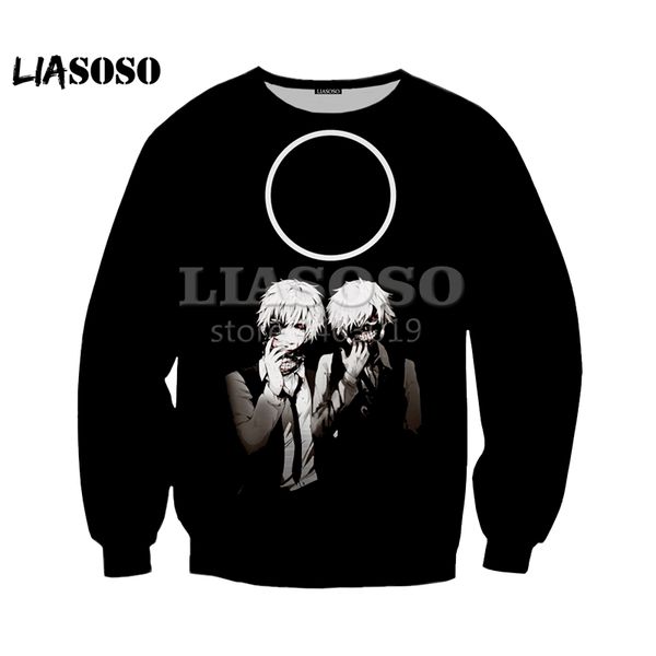 lio 2018 new casual loose fashion clothes , 3d printing tokyo ghoul anime men's and women's round neck sweatshirts se972, Black
lio 2018 new casual loose fashion clothes , 3d printing tokyo ghoul anime men's and women's round neck sweatshirts se972, Black