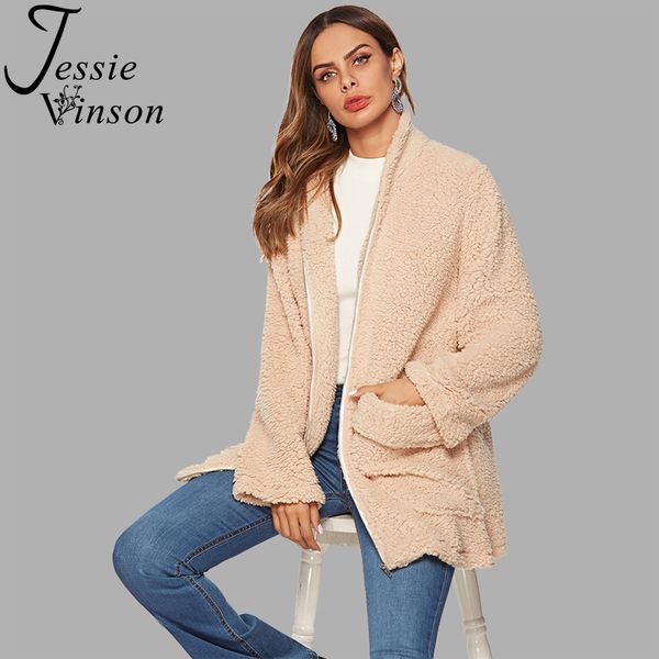 jessie vinson women winter faux fur coat outwear female warm zipper lamb fleece coat fashion khaki pocket long parka jacket, Black
jessie vinson women winter faux fur coat outwear female warm zipper lamb fleece coat fashion khaki pocket long parka jacket, Black