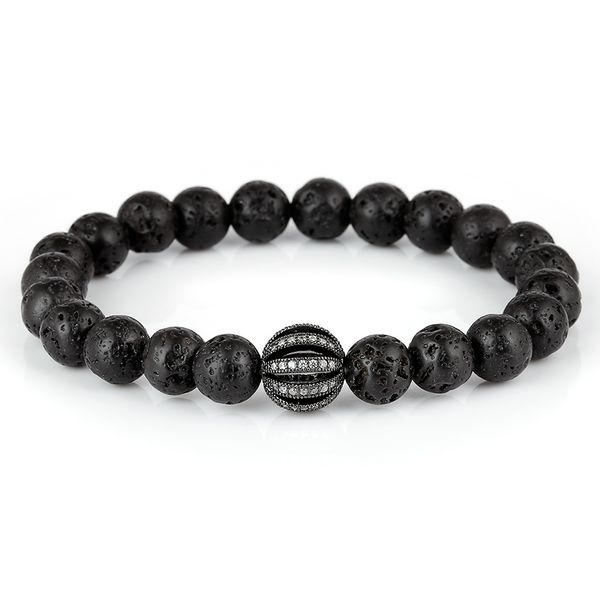 black lava natural stone beads bracelet with round bead elasticity bracelet charm bracelets for men or women jewelry gift, Golden;silver
black lava natural stone beads bracelet with round bead elasticity bracelet charm bracelets for men or women jewelry gift, Golden;silver