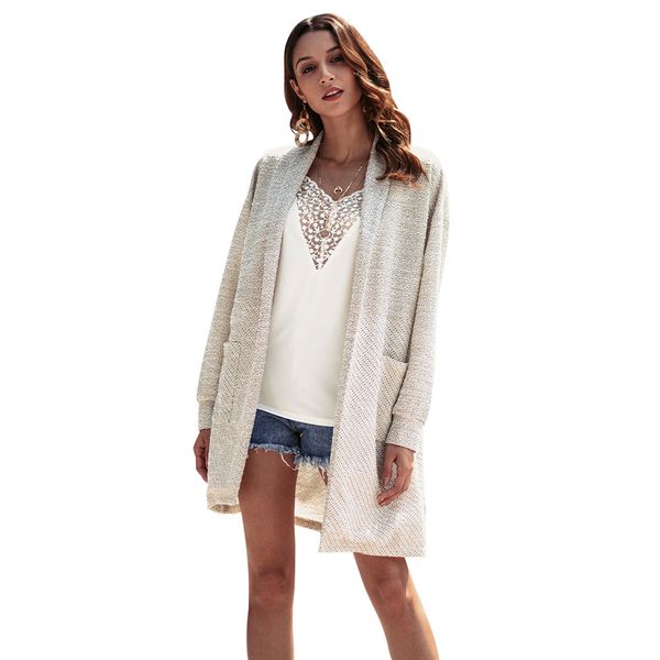 women's wear new winter products, long cardigan knitted jackets, overseas j7013, White
women's wear new winter products, long cardigan knitted jackets, overseas j7013, White