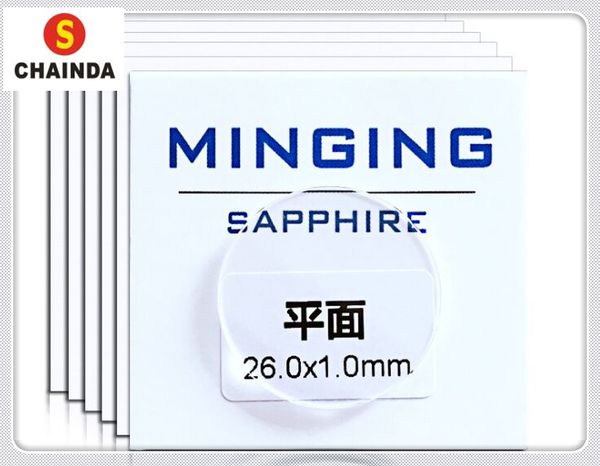 1 set 1.0mm flat round plane sapphire for watch repair