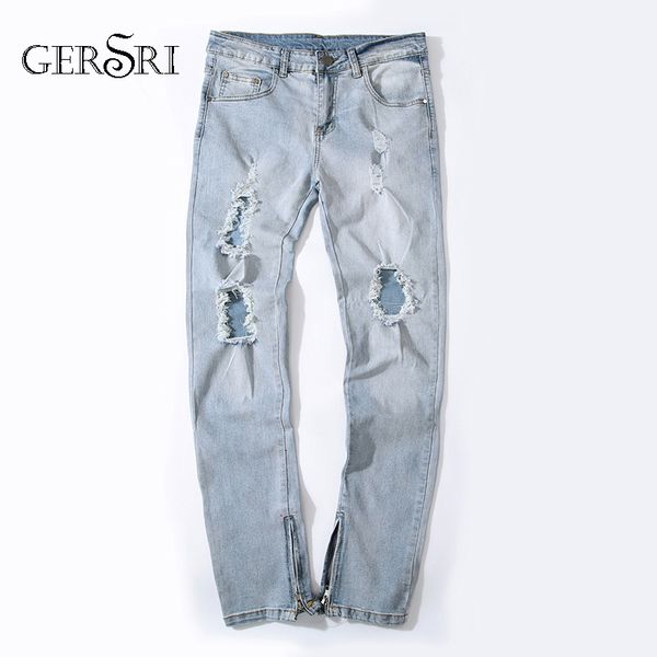gersri light blue straight jeans men spring summer hole denim jeans men cotton elastic denim pants cowboy cool guy trousers
gersri light blue straight jeans men spring summer hole denim jeans men cotton elastic denim pants cowboy cool guy trousers
