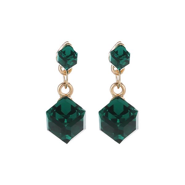 simple style shiny crystal water cube geometric sweet color gray green drop earrings dangle earrings for women, Silver
simple style shiny crystal water cube geometric sweet color gray green drop earrings dangle earrings for women, Silver
