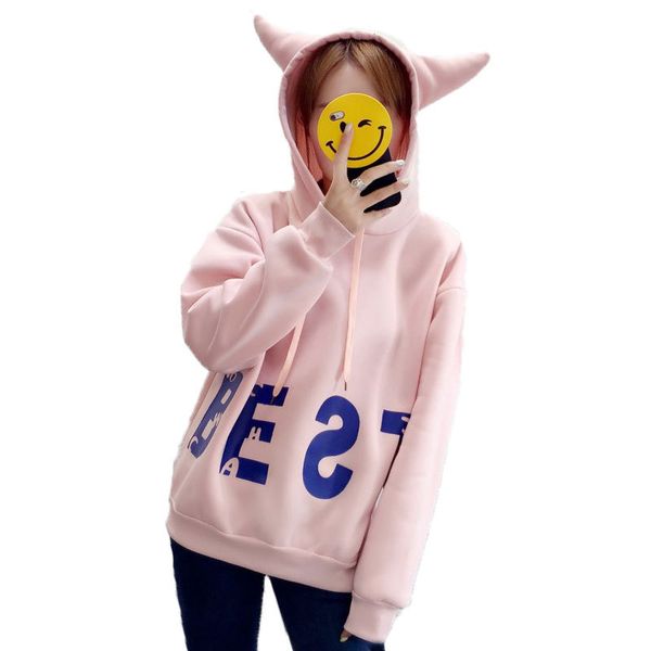 korean fashion women hooded cute girl cat ears sweatshirt casual autumn winter long sleeve pullovers, Black
korean fashion women hooded cute girl cat ears sweatshirt casual autumn winter long sleeve pullovers, Black