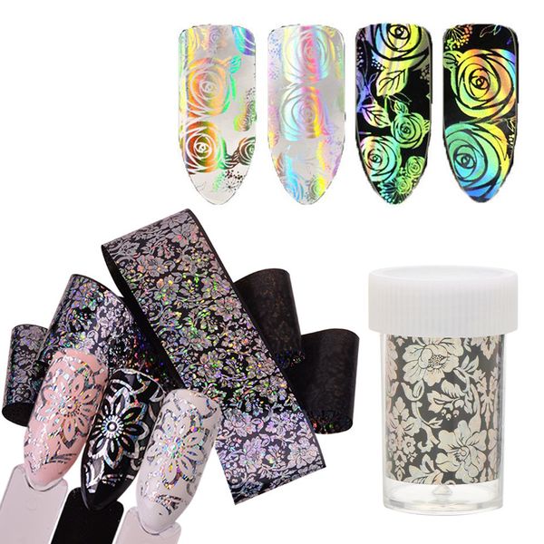 1pc holographic laser nail foil sticker shiny flower starry transfer paper stickers beauty manicure tips nail art decorations, Black
1pc holographic laser nail foil sticker shiny flower starry transfer paper stickers beauty manicure tips nail art decorations, Black