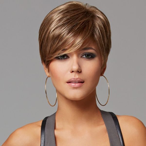 10 дюймов мода женщины боб парик короткие прямые светло-каштановые волосы натурал 
10 дюймов мода женщины боб парик короткие прямые светло-каштановые волосы натурал