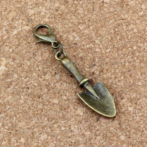 100pcs /lots antique bronze vintage shovel garden trowel charm bead with lobster clasp fit charm bracelet jewelry diy 9.2x45mm a-299b, Bronze;silver
100pcs /lots antique bronze vintage shovel garden trowel charm bead with lobster clasp fit charm bracelet jewelry diy 9.2x45mm a-299b, Bronze;silver