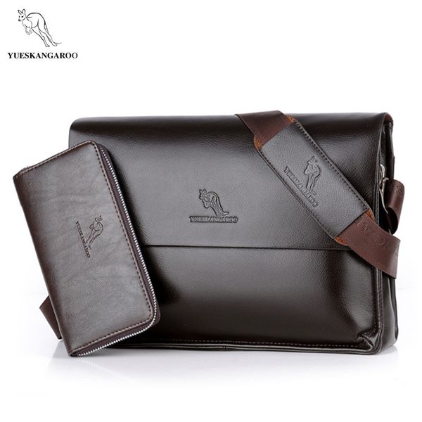 YUES KANGAROO Brand Fashion Leather Crossbody Bag Men Large Capacity Messenger Bags Business Shoulder Designer Handbags Man Bags
YUES KANGAROO Brand Fashion Leather Crossbody Bag Men Large Capacity Messenger Bags Business Shoulder Designer Handbags Man Bags