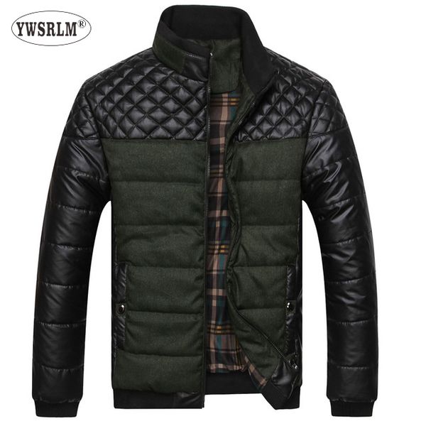 ywsrlm brand design patchwork cotton zopper parkas men stand collar slim men's jackets man size 4xl coats, Black
ywsrlm brand design patchwork cotton zopper parkas men stand collar slim men's jackets man size 4xl coats, Black