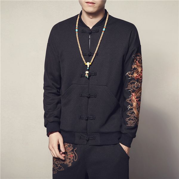 spring autumn plate buckles jackets left sleeve dragon embroidery mens outerwear jaqueta masculina brand casual coat men jackets, Black;brown
spring autumn plate buckles jackets left sleeve dragon embroidery mens outerwear jaqueta masculina brand casual coat men jackets, Black;brown