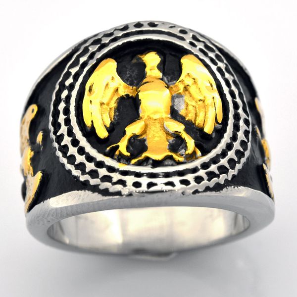 fanssteel stainless steel punk vintage mens or womens jewelry black masonary eagle scott masonic ring to brother sister fsr10w12, Silver
fanssteel stainless steel punk vintage mens or womens jewelry black masonary eagle scott masonic ring to brother sister fsr10w12, Silver