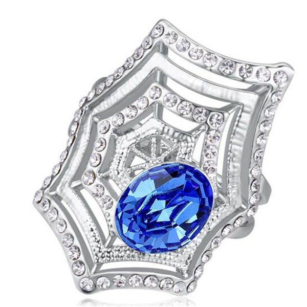 luxurious banquet party jewelry crystal from swarovski elements fashion rings for women 2018 new spider web engagement accessories 22120, Golden;silver
luxurious banquet party jewelry crystal from swarovski elements fashion rings for women 2018 new spider web engagement accessories 22120, Golden;silver