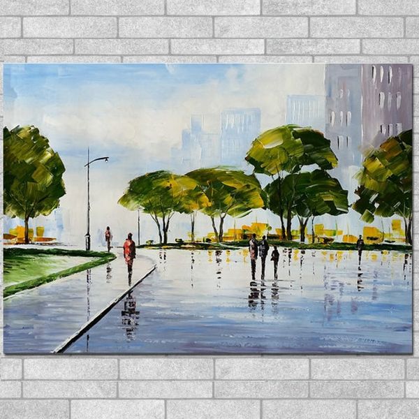 handmade streetscape canvas oil painting for home wall decoration hand painted palette knife figure landscape oil painting
handmade streetscape canvas oil painting for home wall decoration hand painted palette knife figure landscape oil painting